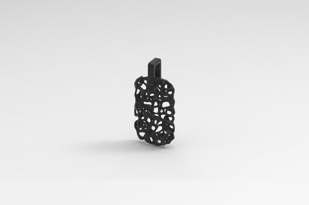 【予約販売】ヴェノムシリーズ ブラックチタンミリタリータグネックレス